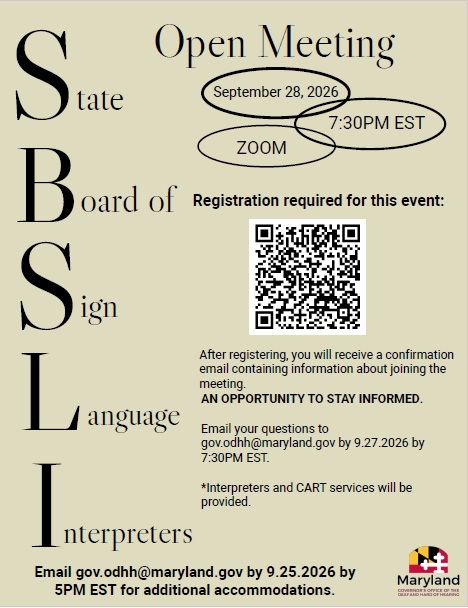 Sept 28, 2026 SBSLI Board Meeting Flyer